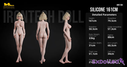 Bailey A (H-Cup) (161cm) | Stay-In Girl Sex Doll | Irontech Doll Natural Optimized Series - H-Cup / 161cm / Black - Sex