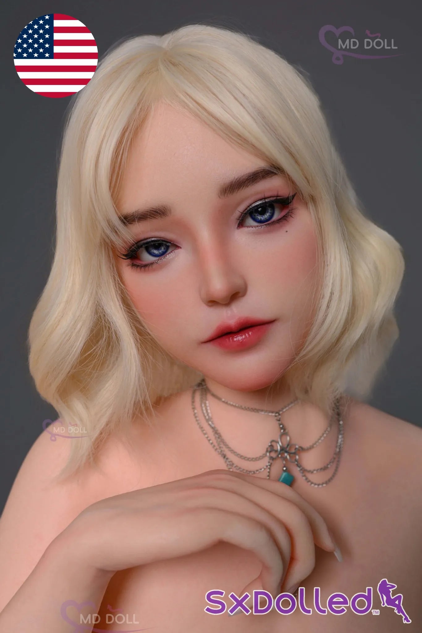 Belinda (Q-Cup) (162cm) | Caucasian Curvy Thick Sex Doll | MD Doll Q-Cup / 162cm / Blonde Sex Doll