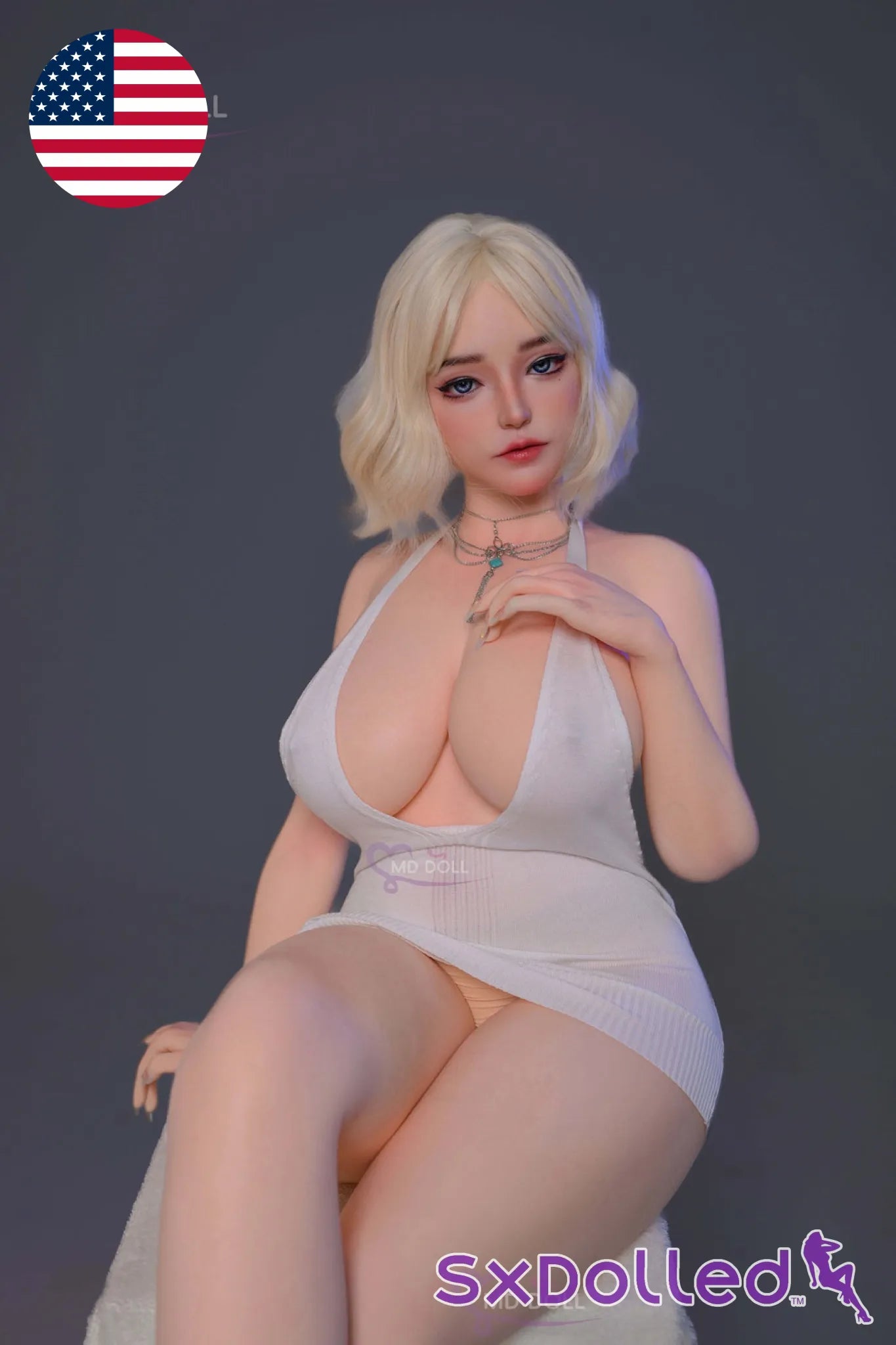 Belinda (Q-Cup) (162cm) | Caucasian Curvy Thick Sex Doll | MD Doll Q-Cup / 162cm / Blonde Sex Doll