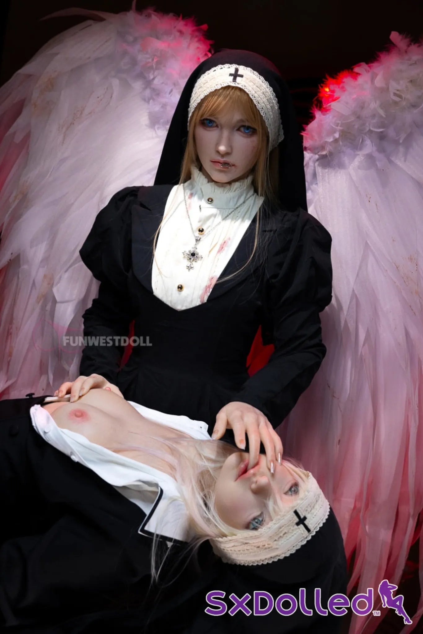 Bella C (A-Cup) (159cm) | Angel Nun Cosplay Sex Doll | Funwest Doll A-Cup / 159cm / Blonde Sex Doll