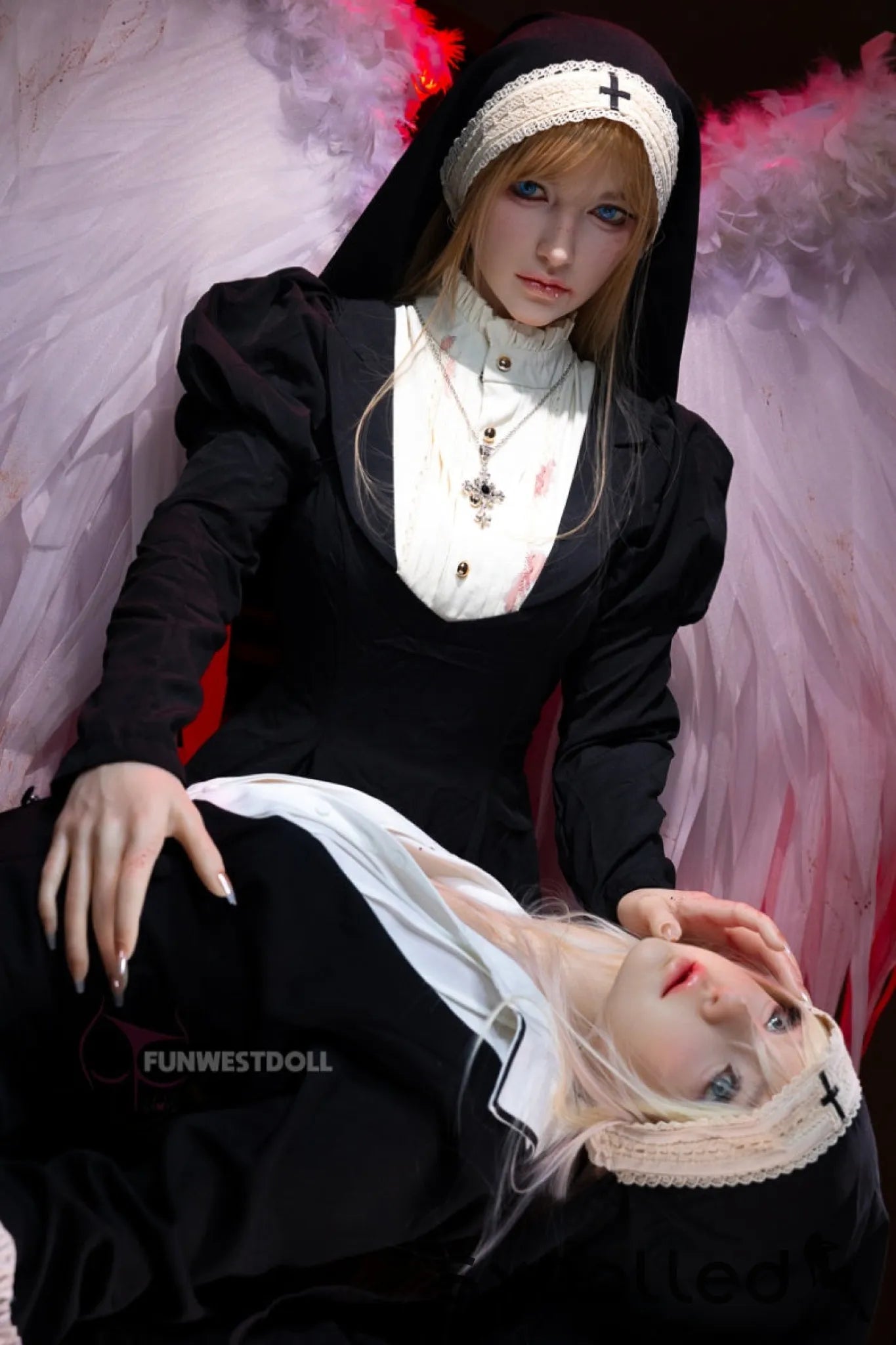 Bella C (A-Cup) (159cm) | Angel Nun Cosplay Sex Doll | Funwest Doll A-Cup / 159cm / Blonde Sex Doll