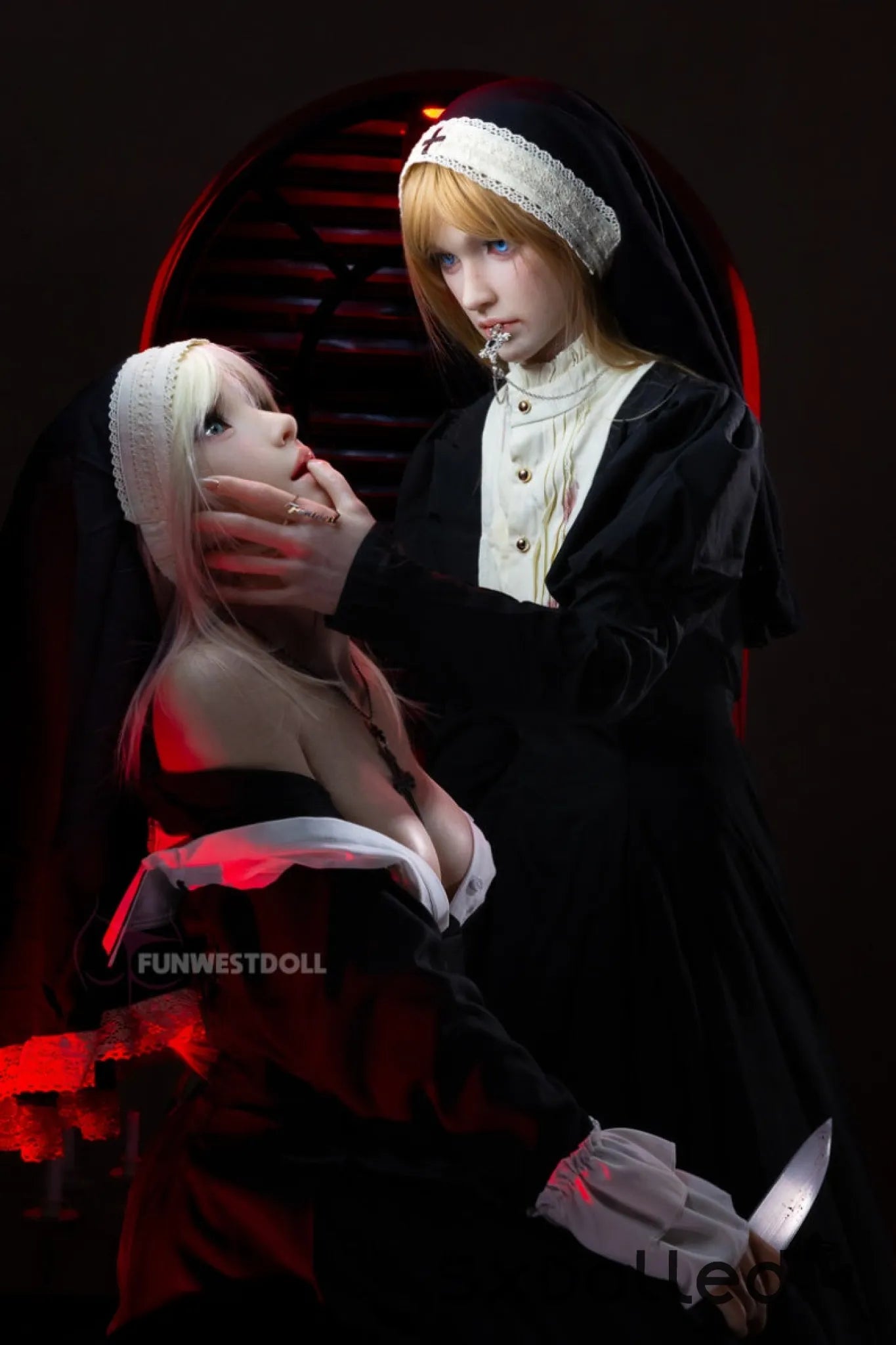 Bella C (A-Cup) (159cm) | Angel Nun Cosplay Sex Doll | Funwest Doll A-Cup / 159cm / Blonde Sex Doll