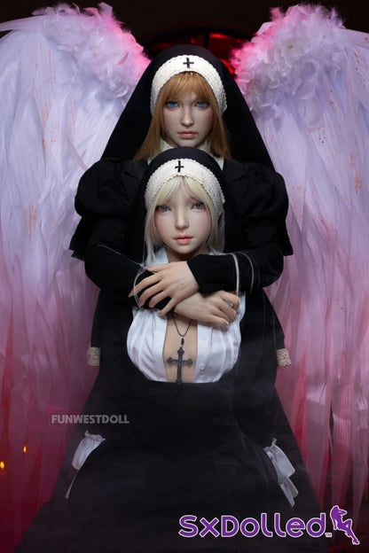 Bella C (A-Cup) (159cm) | Angel Nun Cosplay Sex Doll | Funwest Doll A-Cup / 159cm / Blonde Sex Doll