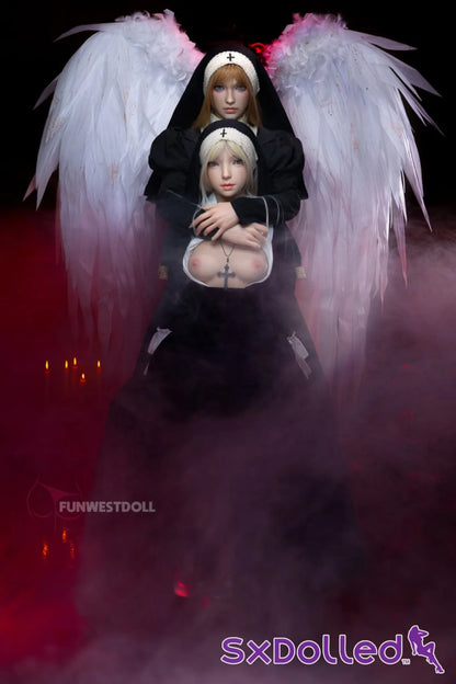 Bella C (A-Cup) (159cm) | Angel Nun Cosplay Sex Doll | Funwest Doll A-Cup / 159cm / Blonde Sex Doll