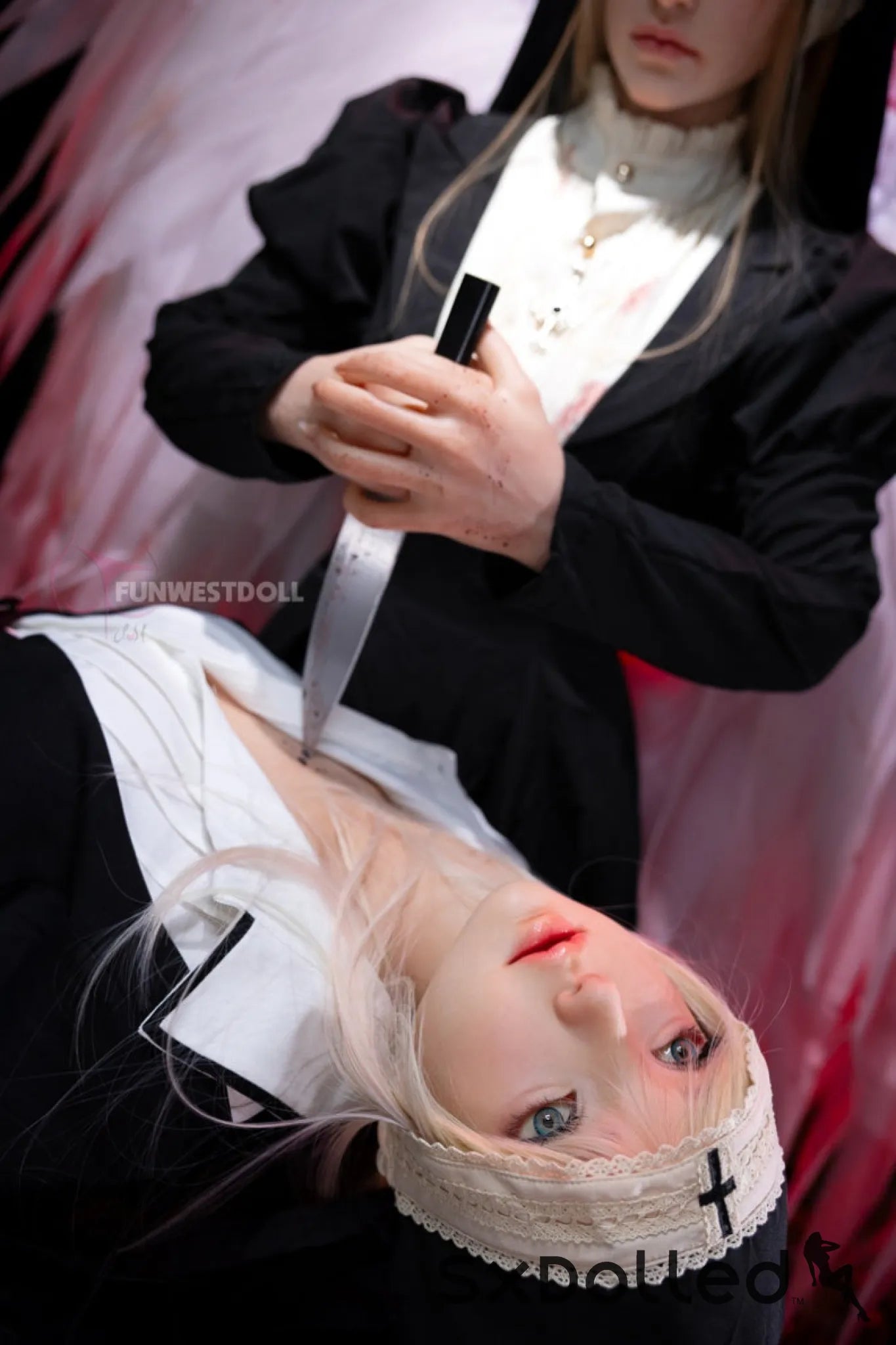 Bella C (A-Cup) (159cm) | Angel Nun Cosplay Sex Doll | Funwest Doll A-Cup / 159cm / Blonde Sex Doll