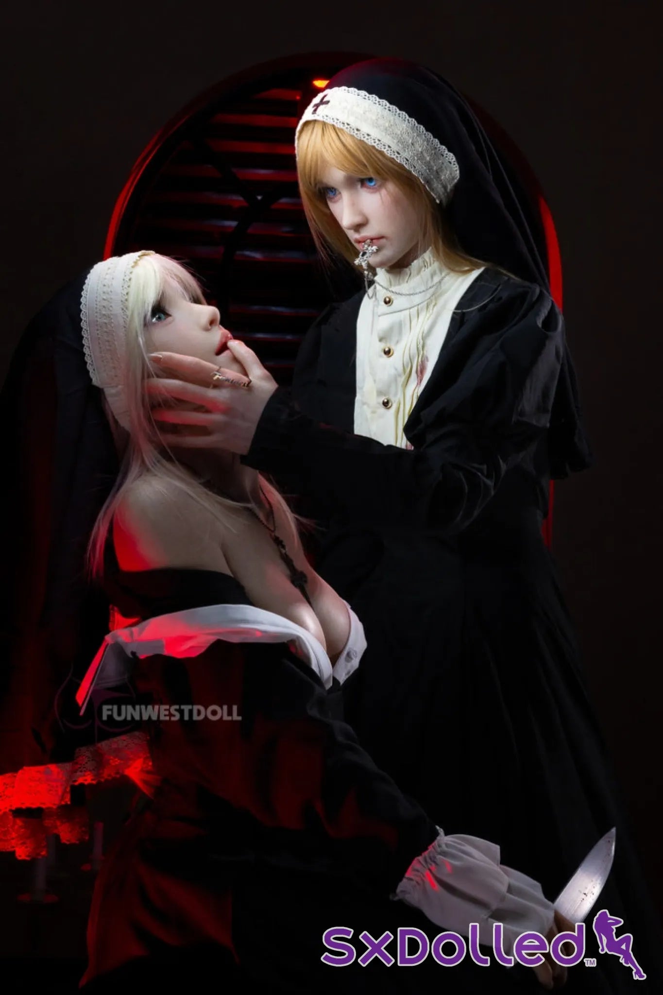 Bella C (A-Cup) (159cm) | Angel Nun Cosplay Sex Doll | Funwest Doll A-Cup / 159cm / Blonde Sex Doll