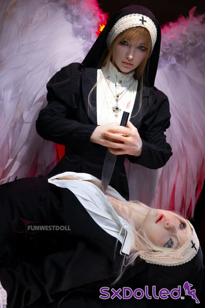 Bella C (A-Cup) (159cm) | Angel Nun Cosplay Sex Doll | Funwest Doll A-Cup / 159cm / Blonde Sex Doll