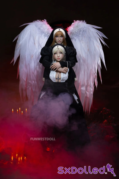 Bella C (A-Cup) (159cm) | Angel Nun Cosplay Sex Doll | Funwest Doll A-Cup / 159cm / Blonde Sex Doll