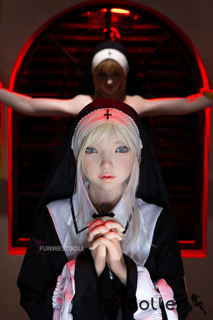 Bella C (A-Cup) (159cm) | Angel Nun Cosplay Sex Doll | Funwest Doll A-Cup / 159cm / Blonde Sex Doll