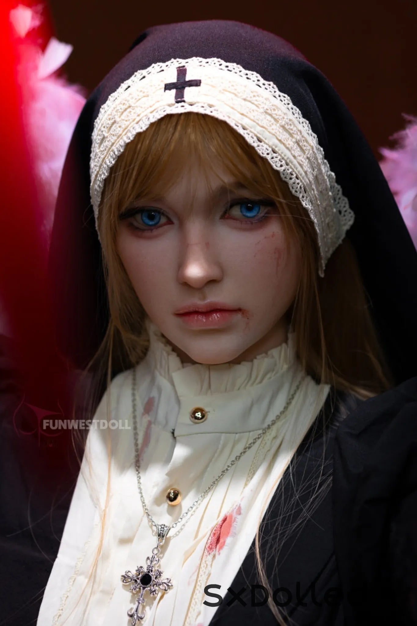 Bella C (A-Cup) (159cm) | Angel Nun Cosplay Sex Doll | Funwest Doll A-Cup / 159cm / Blonde Sex Doll