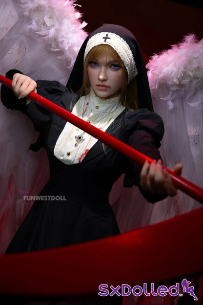 Bella C (A-Cup) (159cm) | Angel Nun Cosplay Sex Doll | Funwest Doll A-Cup / 159cm / Blonde Sex Doll