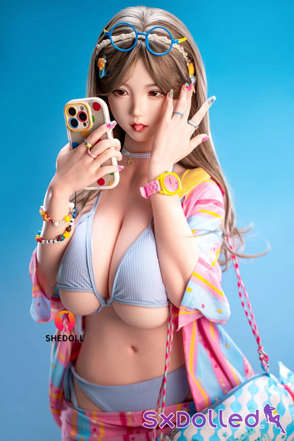 Belle I (H-Cup) (155cm) | Busty Curvy Japanese Sex Doll | SHEDOLL - H-Cup / 155cm / Brunette - Sex Doll