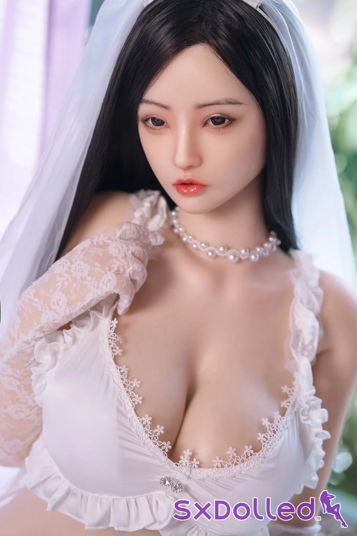 Bess A (F-Cup) (168cm) | Thick Asian Lingerie Bride Sex Doll | HR Doll - F-Cup / 168cm / Black - Sex Doll