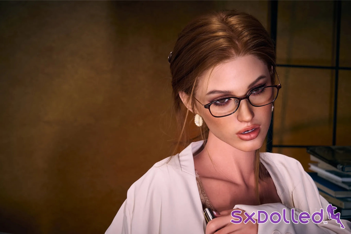 Bianca A (J-Cup) (168cm) | Busty Librarian Sex Doll | Real Lady J-Cup / 168cm / Brunette Sex Doll