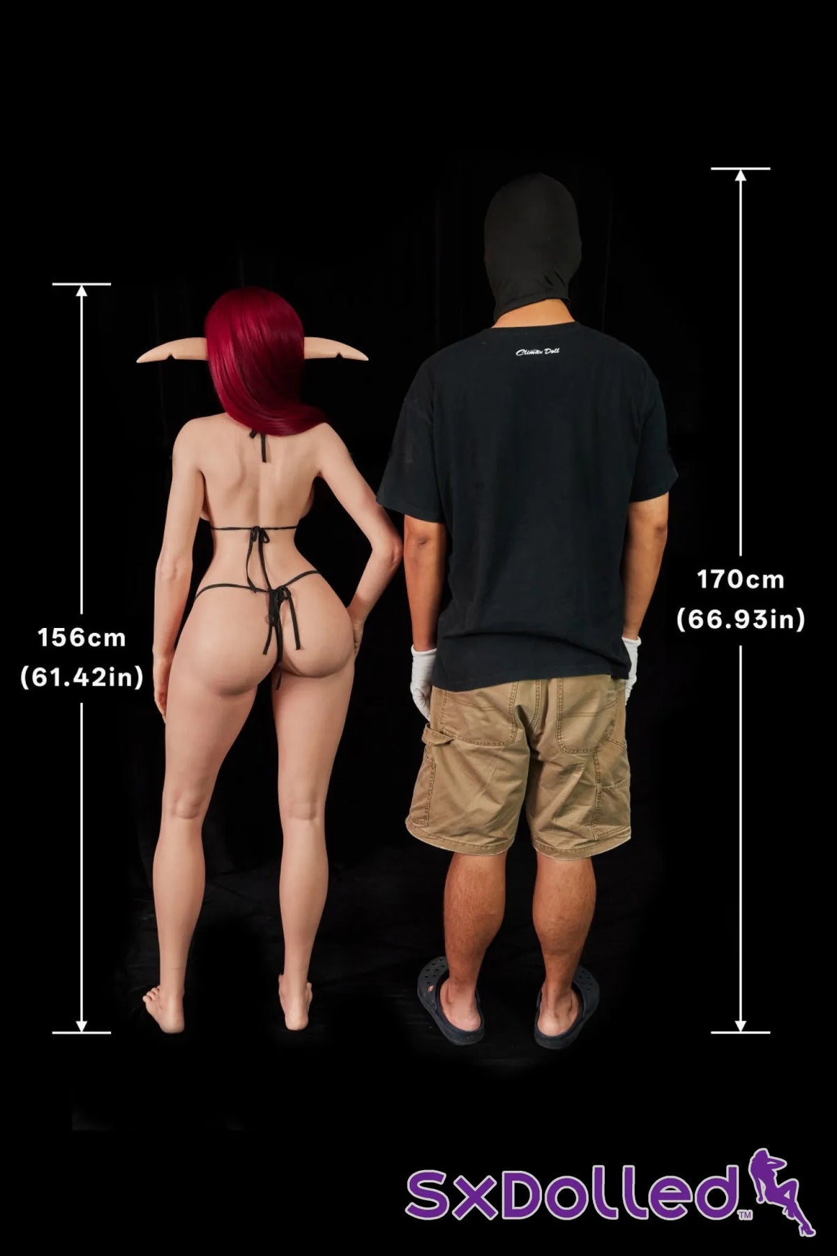 Bina A (F-Cup) (156cm) | Red Head Cosplay Sex Doll | Climax Doll - F-Cup / 156cm / Red - Sex Doll