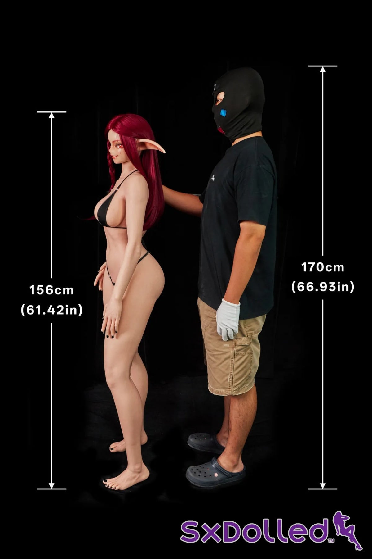 Bina A (F-Cup) (156cm) | Red Head Cosplay Sex Doll | Climax Doll - F-Cup / 156cm / Red - Sex Doll