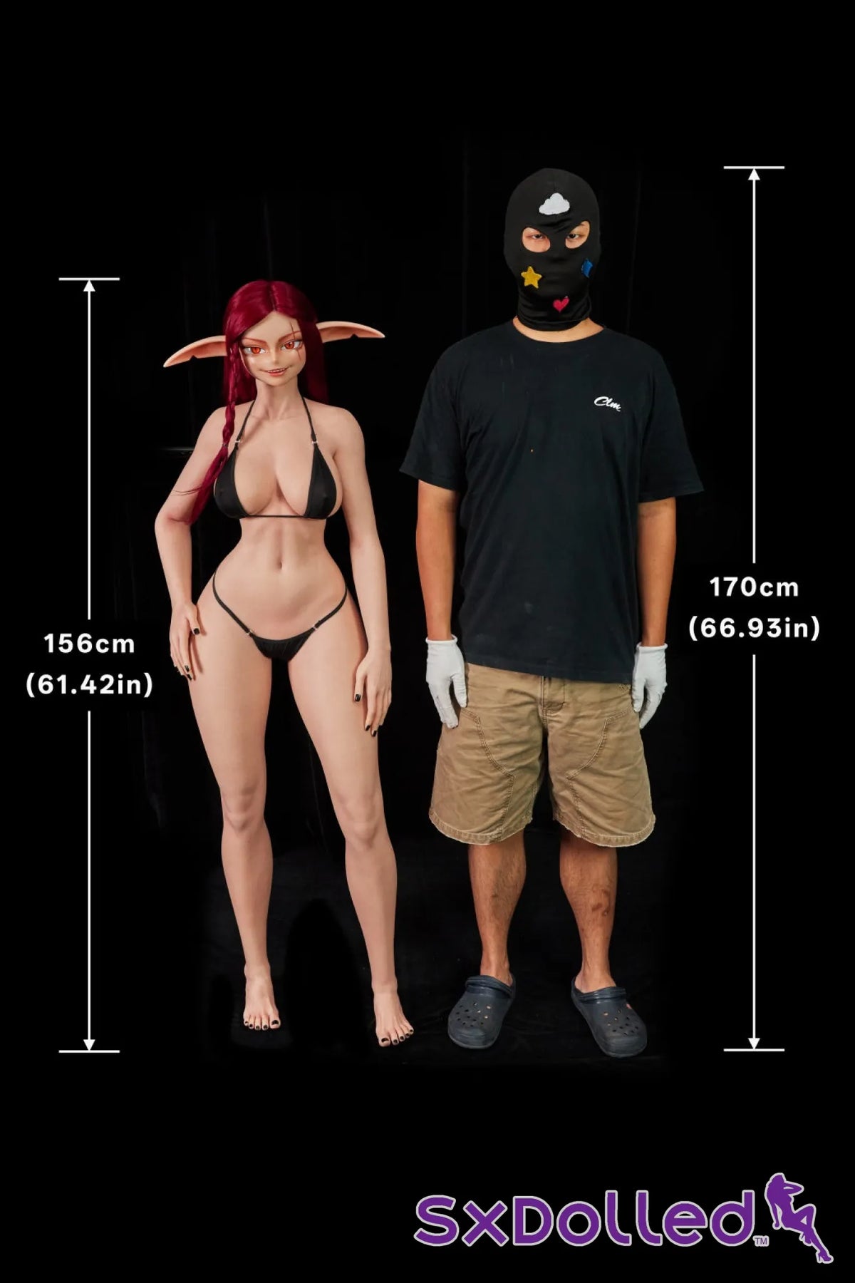 Bina A (F-Cup) (156cm) | Red Head Cosplay Sex Doll | Climax Doll - F-Cup / 156cm / Red - Sex Doll