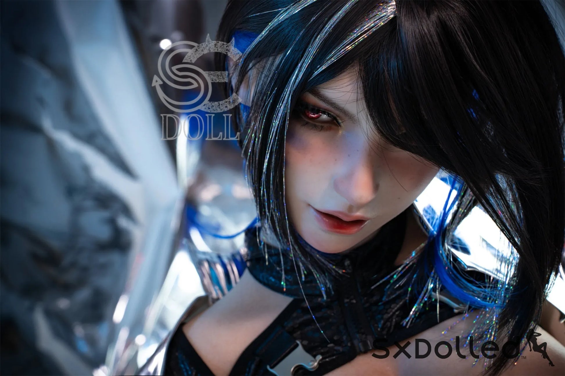 Bridget.E (E Cup) (161cm) | Thick Cyberpunk Sex Doll | SE Doll E Cup / 161cm / Black Sex Doll