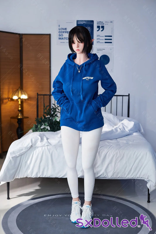 Calla B (I Cup) (155cm) | Thick Elf Gym Girl Sex Doll | Bezlya I Cup / 155cm / Black Sex Doll