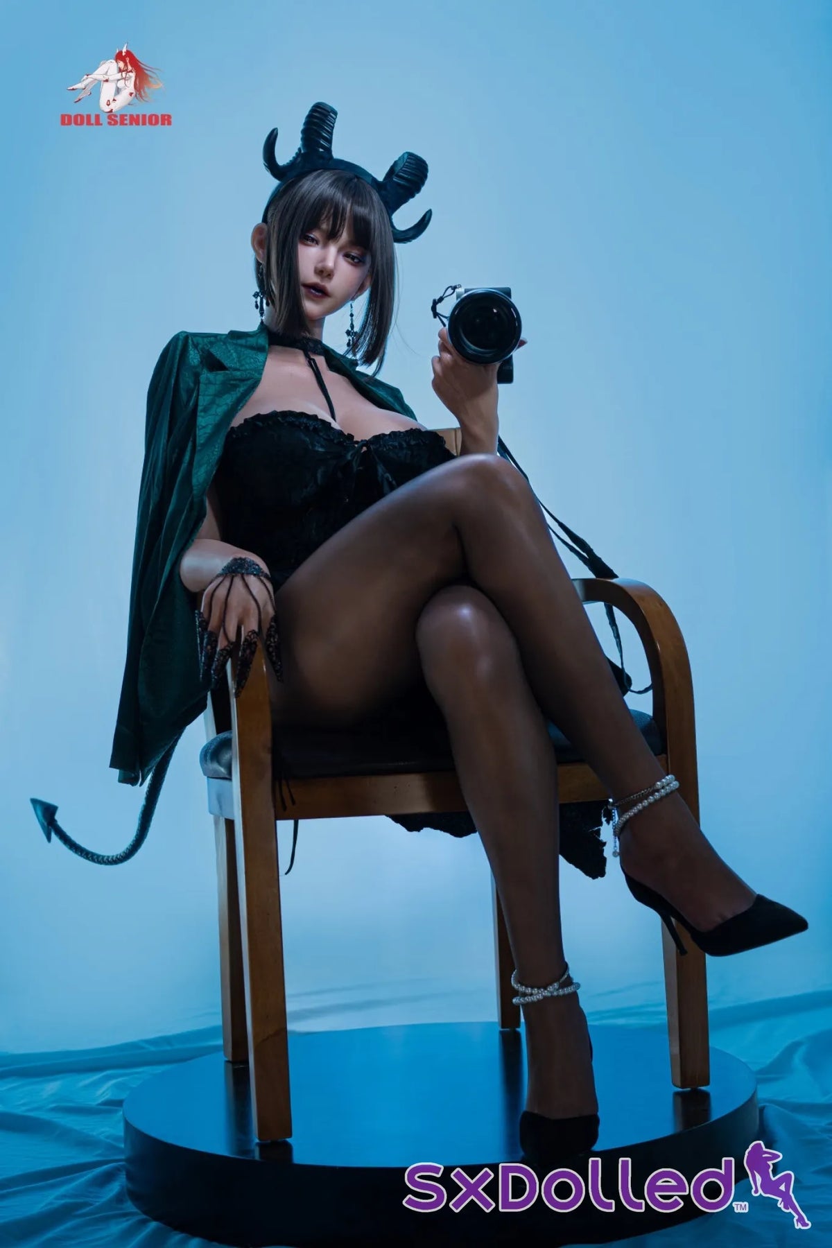 Capricorn A (G-Cup) (170cm) | Alluring Huge Boobs Sex Doll | Doll Senior - G-Cup / 170cm / Black - Sex Doll