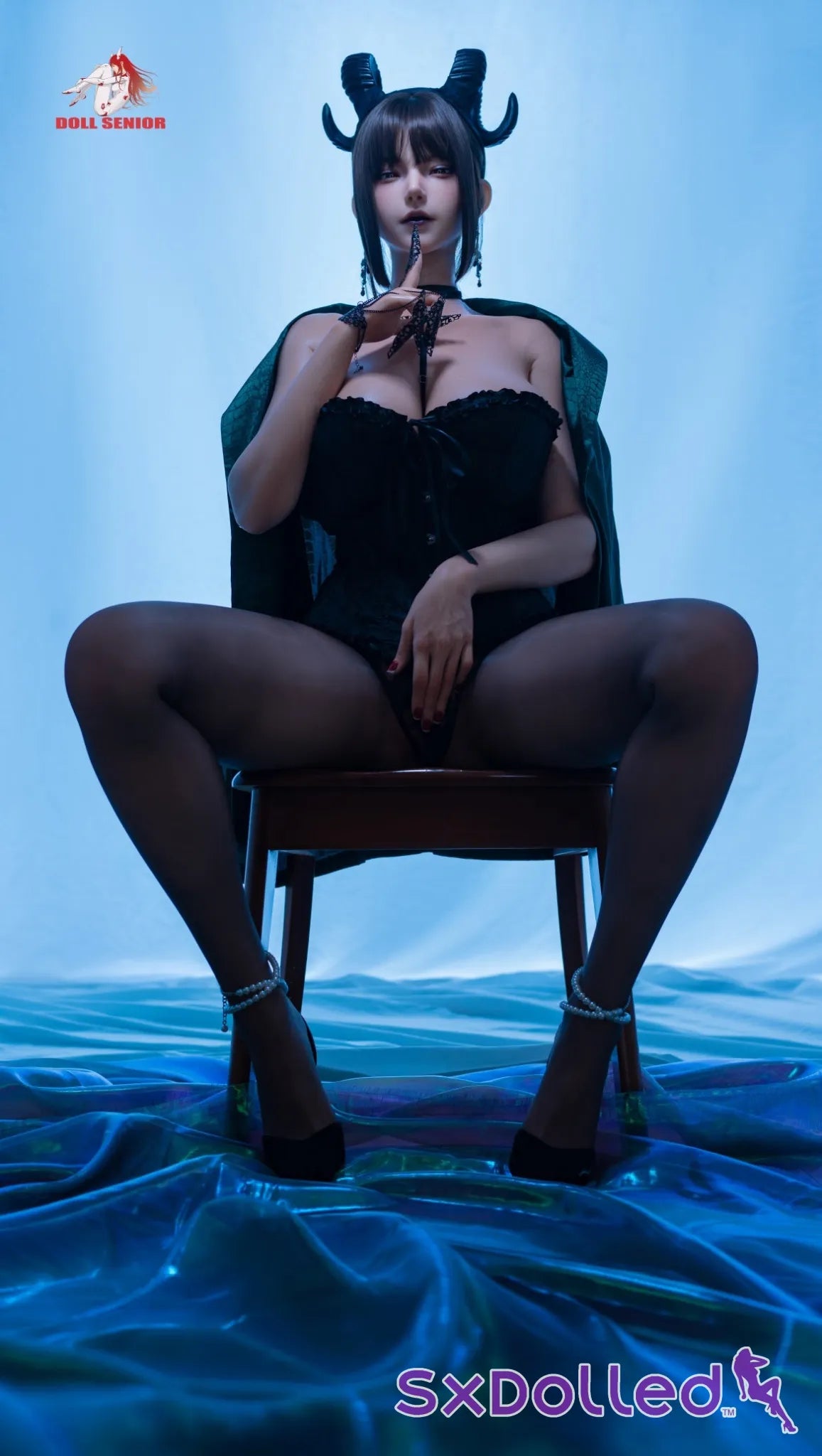 Capricorn A (G-Cup) (170cm) | Alluring Huge Boobs Sex Doll | Doll Senior - G-Cup / 170cm / Black - Sex Doll