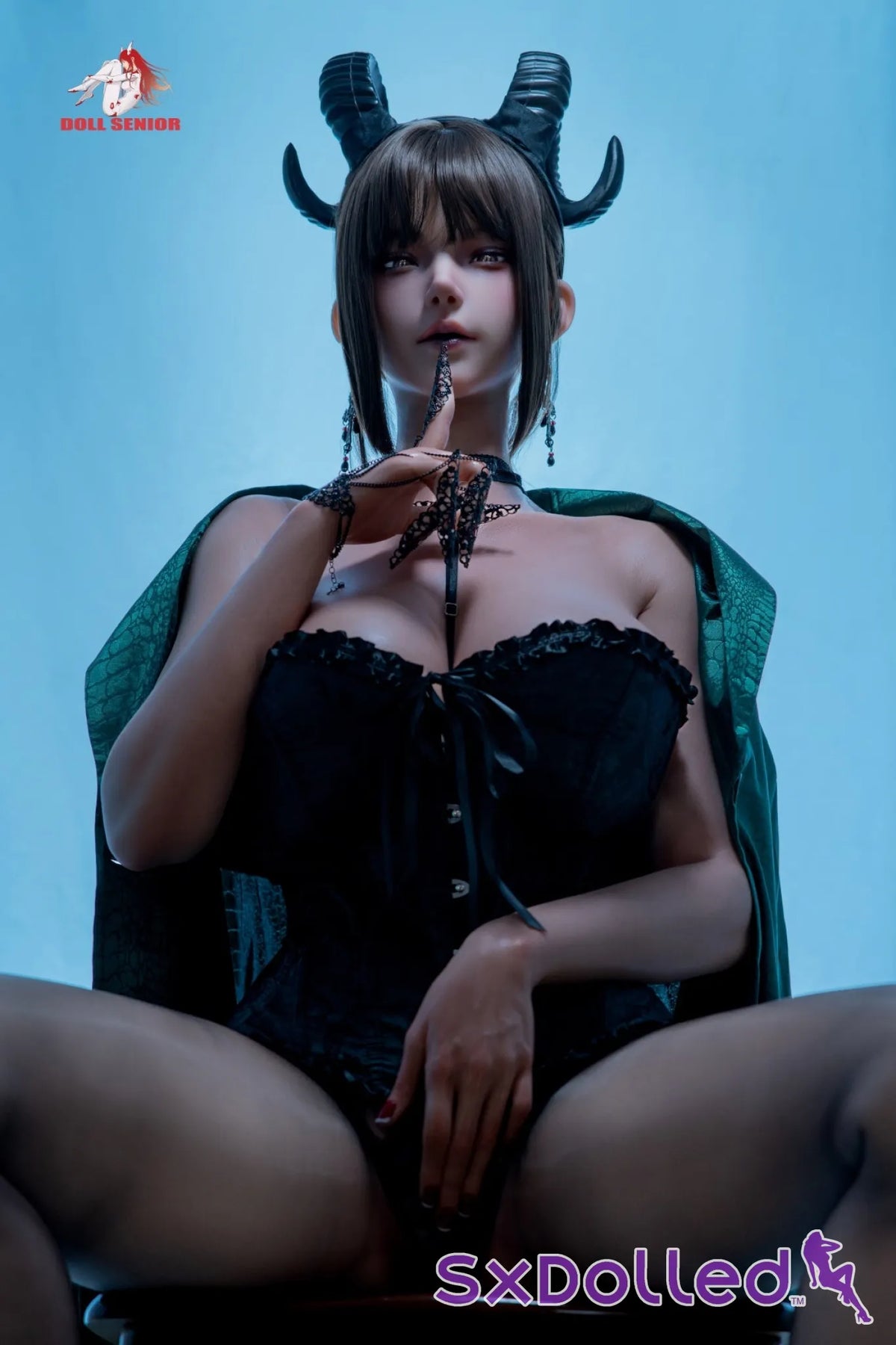 Capricorn A (G-Cup) (170cm) | Alluring Huge Boobs Sex Doll | Doll Senior - G-Cup / 170cm / Black - Sex Doll