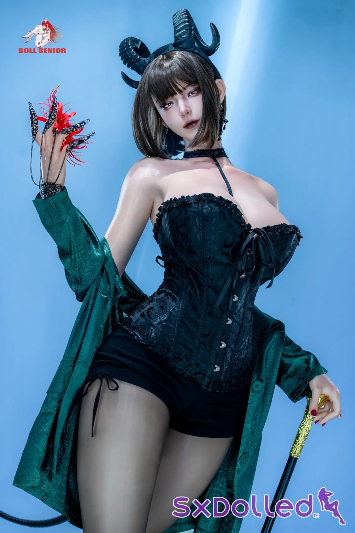 Capricorn A (G-Cup) (170cm) | Alluring Huge Boobs Sex Doll | Doll Senior - G-Cup / 170cm / Black - Sex Doll
