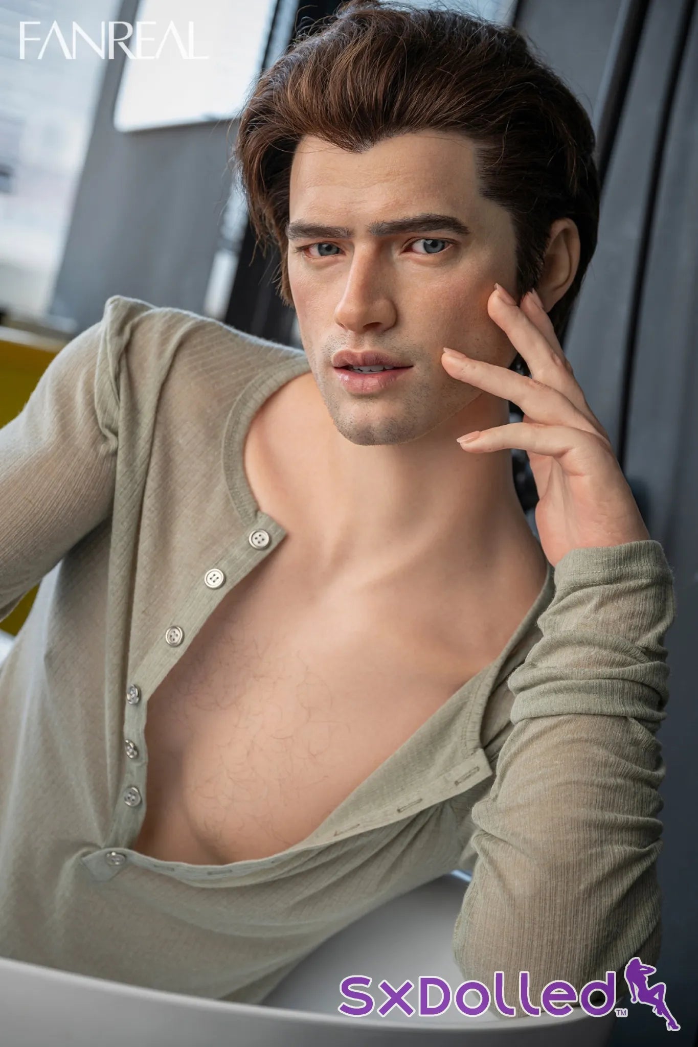 Carter (6-Inch) (173cm) | Brunette British Male Sex Doll | Fanreal 6-Inch / 173cm / Brunette Sex Doll