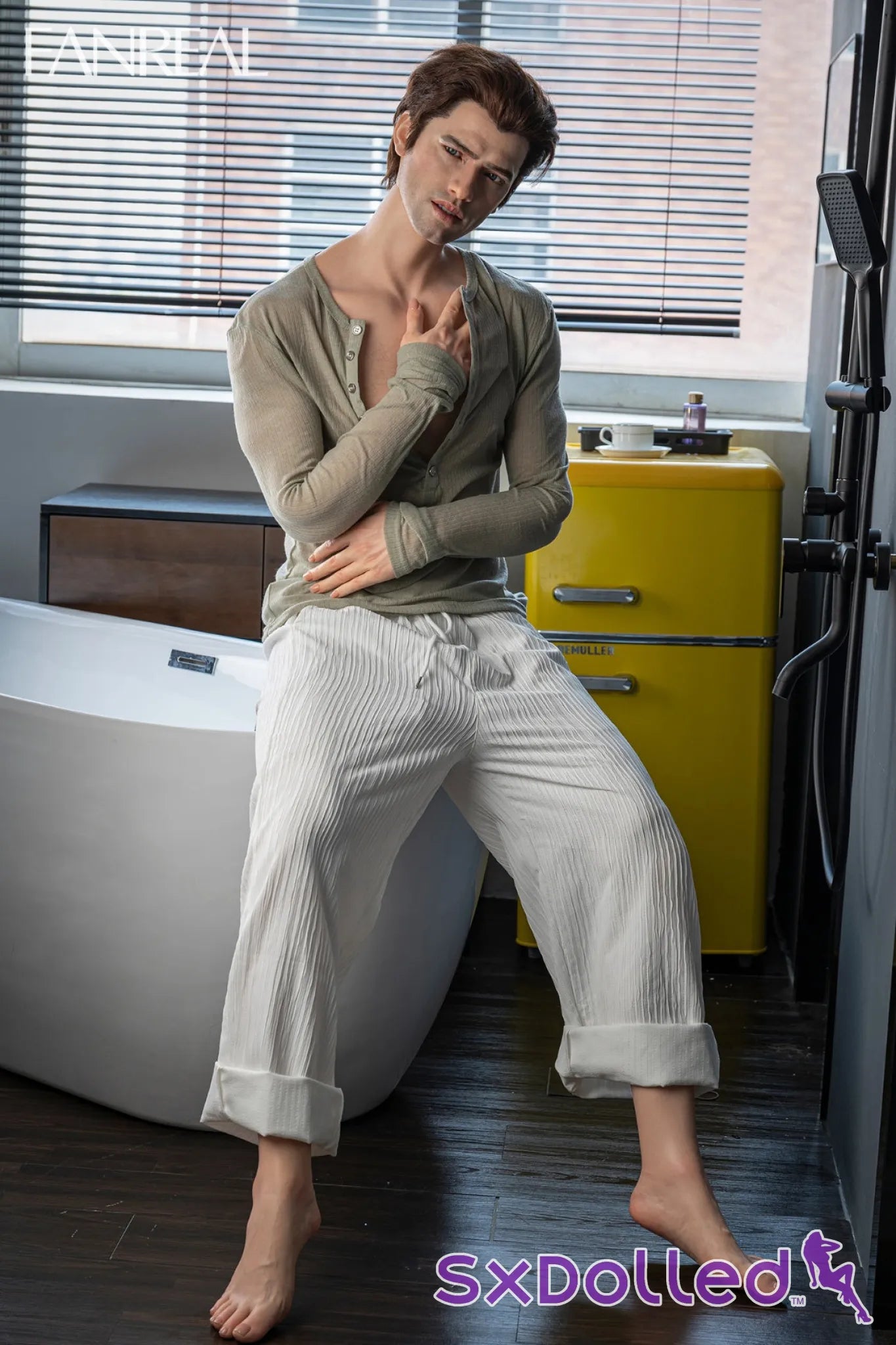 Carter (6-Inch) (173cm) | Brunette British Male Sex Doll | Fanreal 6-Inch / 173cm / Brunette Sex Doll