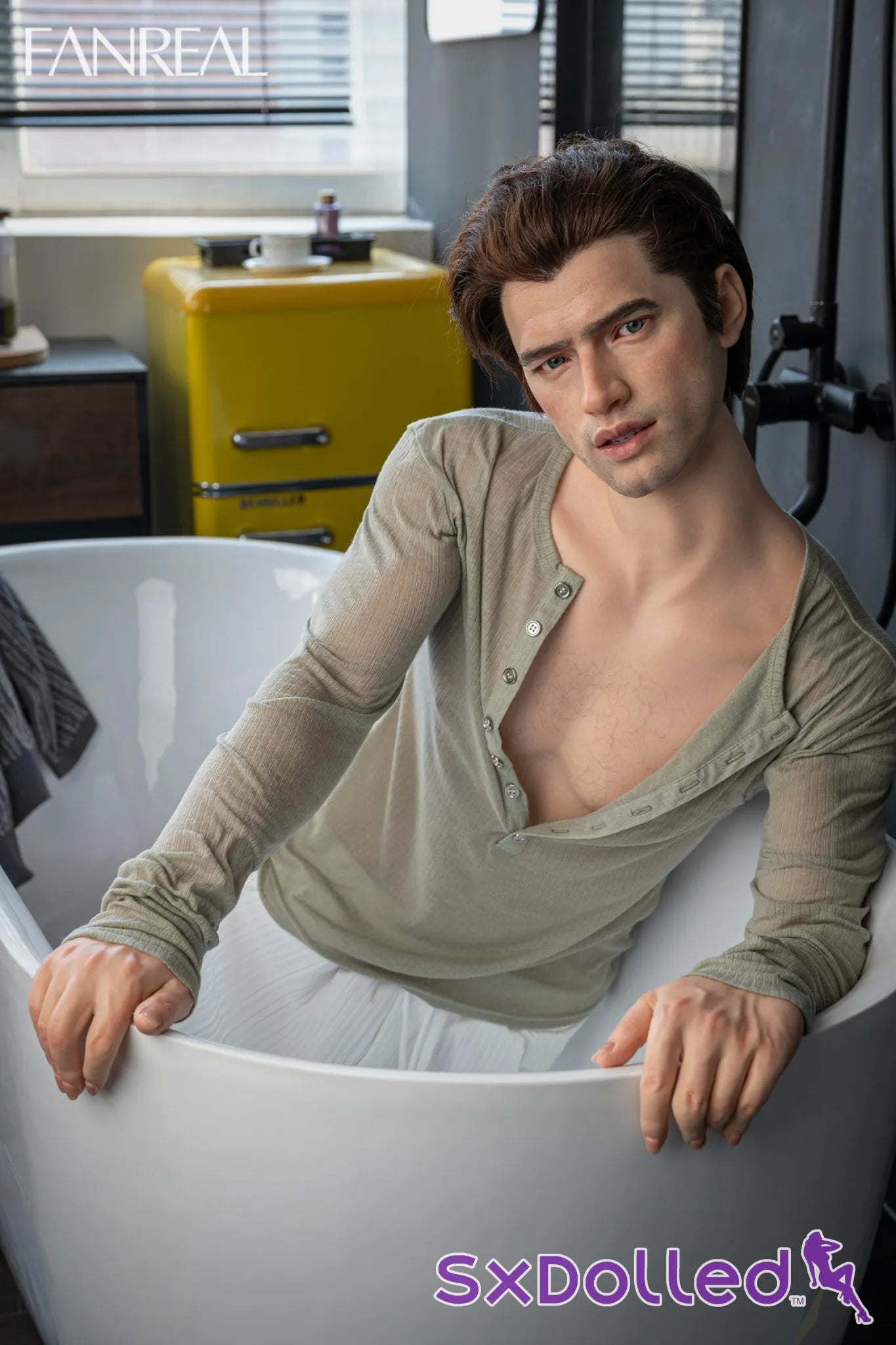 Carter (6-Inch) (173cm) | Brunette British Male Sex Doll | Fanreal 6-Inch / 173cm / Brunette Sex Doll