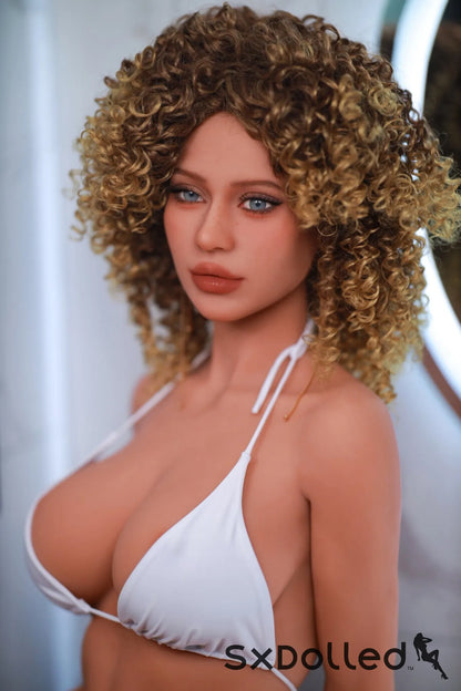 Cassira (D-Cup) (156cm) | Curly Afro Tanned Sex Doll | Fire Doll D-Cup / 156cm / Ombre Sex Doll