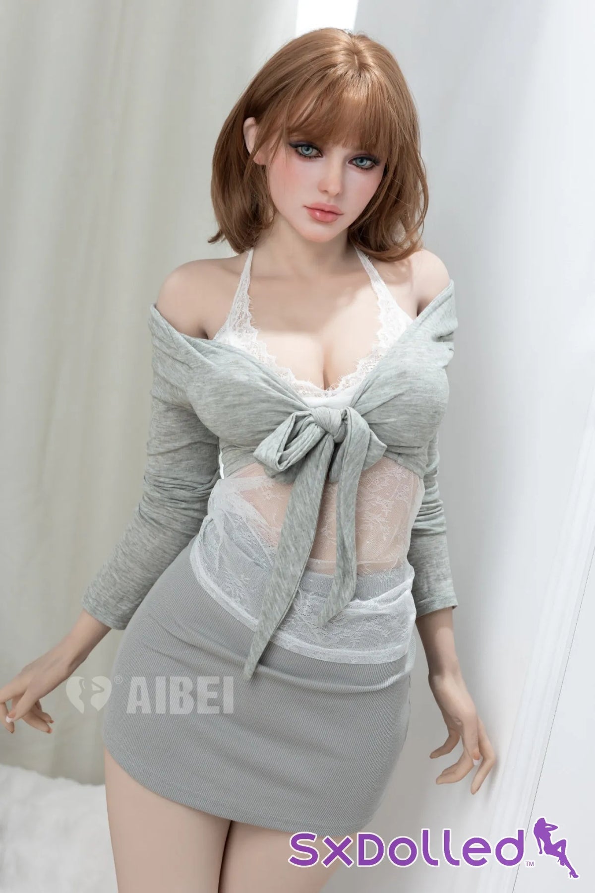 Cessy A (D-Cup) (159cm) | Curvy Auburn Temptress Sex Doll | Aibei Doll - D-Cup / 159cm / Brunette - Sex Doll