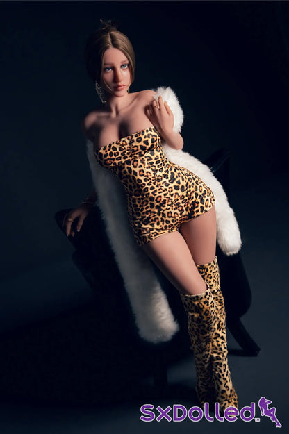 Cessy B (F-Cup) (150cm) | Seductive Leopard Diva Sex Doll | Aibei Doll - F-Cup / 150cm / Brunette - Sex Doll
