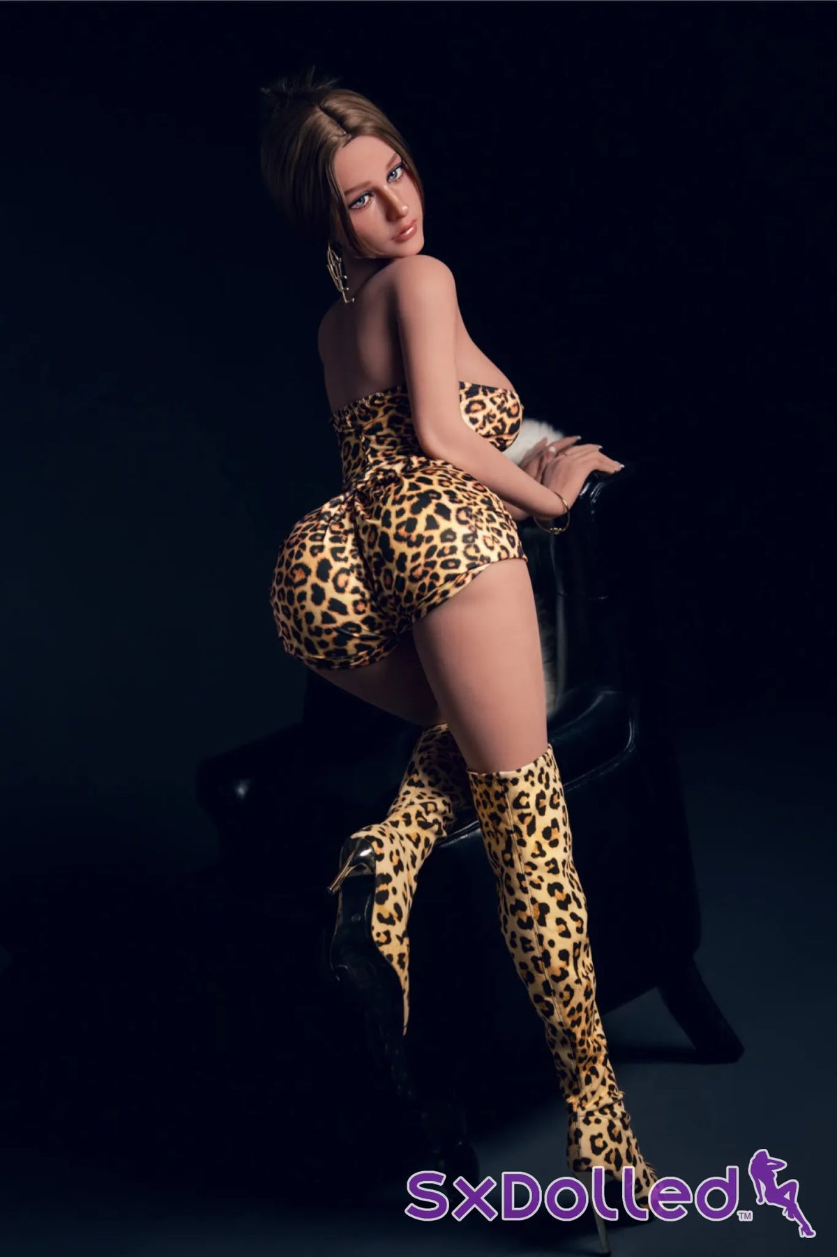 Cessy B (F-Cup) (150cm) | Seductive Leopard Diva Sex Doll | Aibei Doll - F-Cup / 150cm / Brunette - Sex Doll