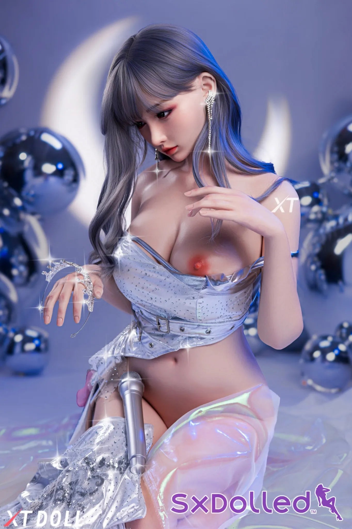 Charlene A (E-Cup) (165cm) | Asian Grey Hair Sex Doll | XT Doll E-Cup / 165cm / Grey Sex Doll