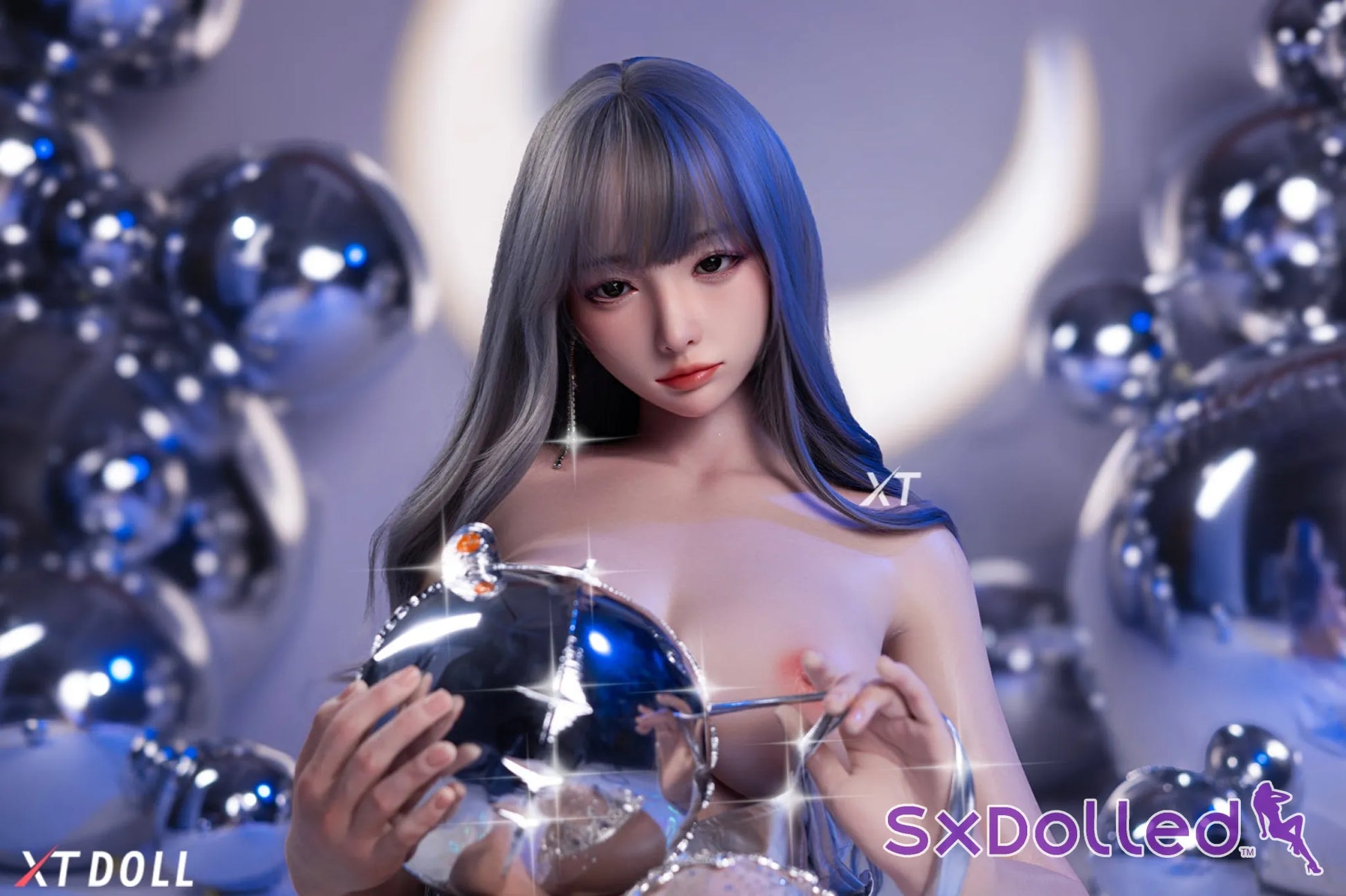 Charlene A (E-Cup) (165cm) | Asian Grey Hair Sex Doll | XT Doll E-Cup / 165cm / Grey Sex Doll