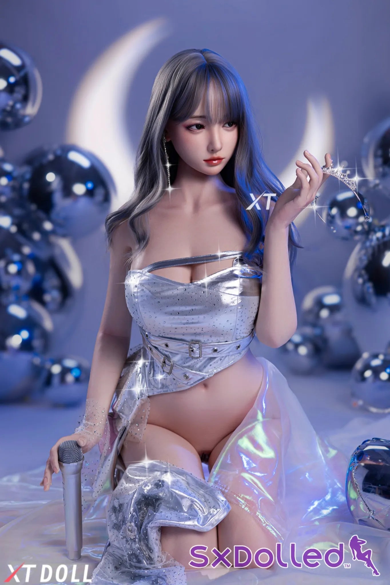 Charlene A (E-Cup) (165cm) | Asian Grey Hair Sex Doll | XT Doll E-Cup / 165cm / Grey Sex Doll