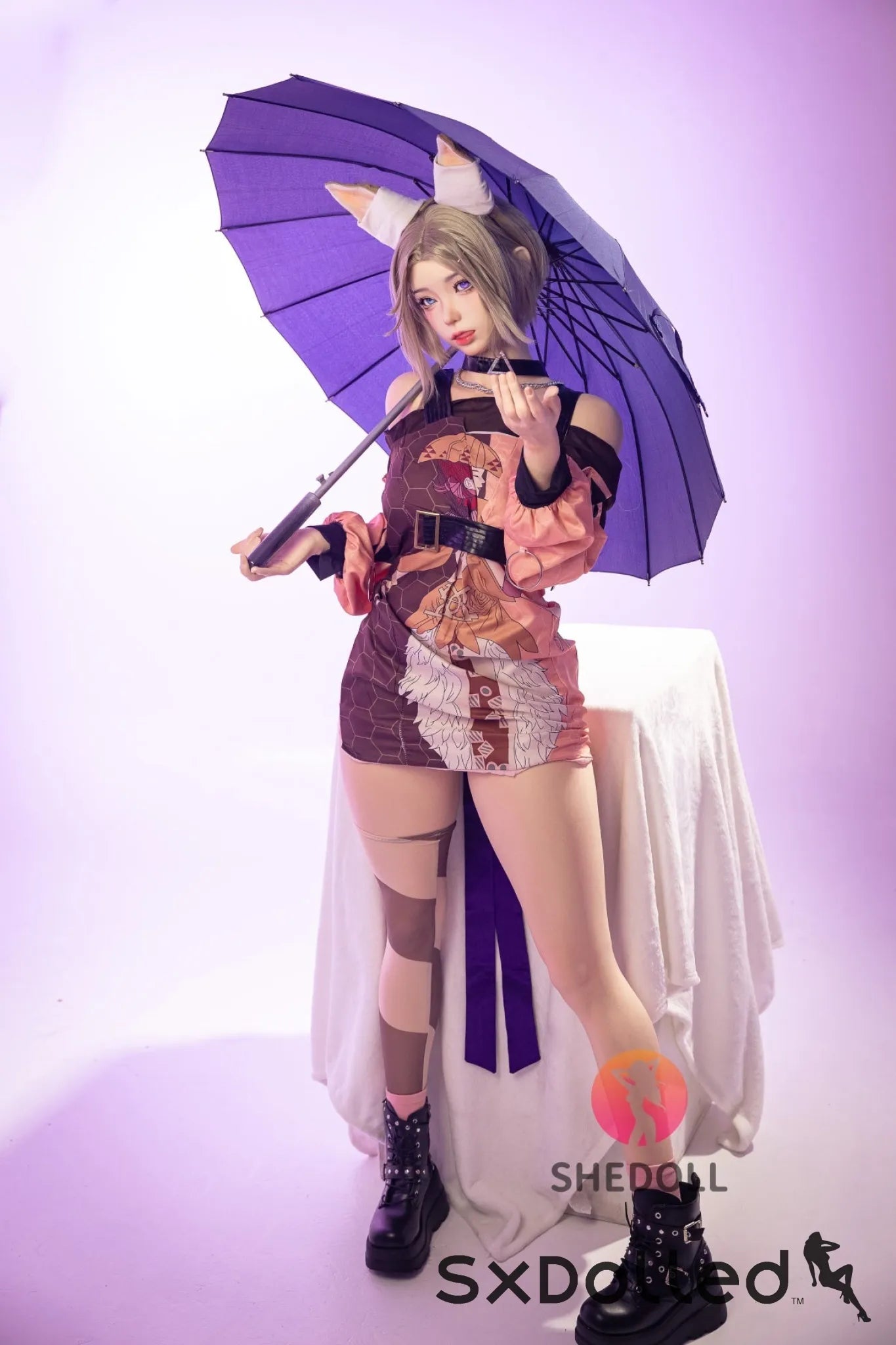 Cheryl A (D-Cup) (167cm) | Asian Fox Cosplay Sex Doll | SHEDOLL D-Cup / 167cm / Blonde Sex Doll