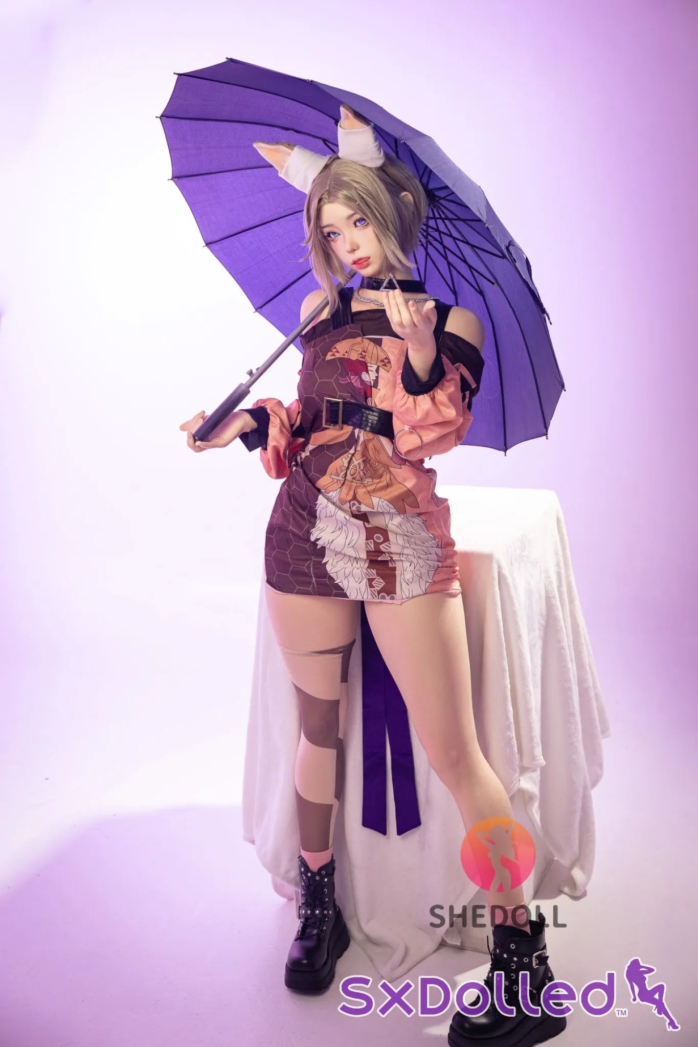 Cheryl A (D-Cup) (167cm) | Asian Fox Cosplay Sex Doll | SHEDOLL D-Cup / 167cm / Blonde Sex Doll