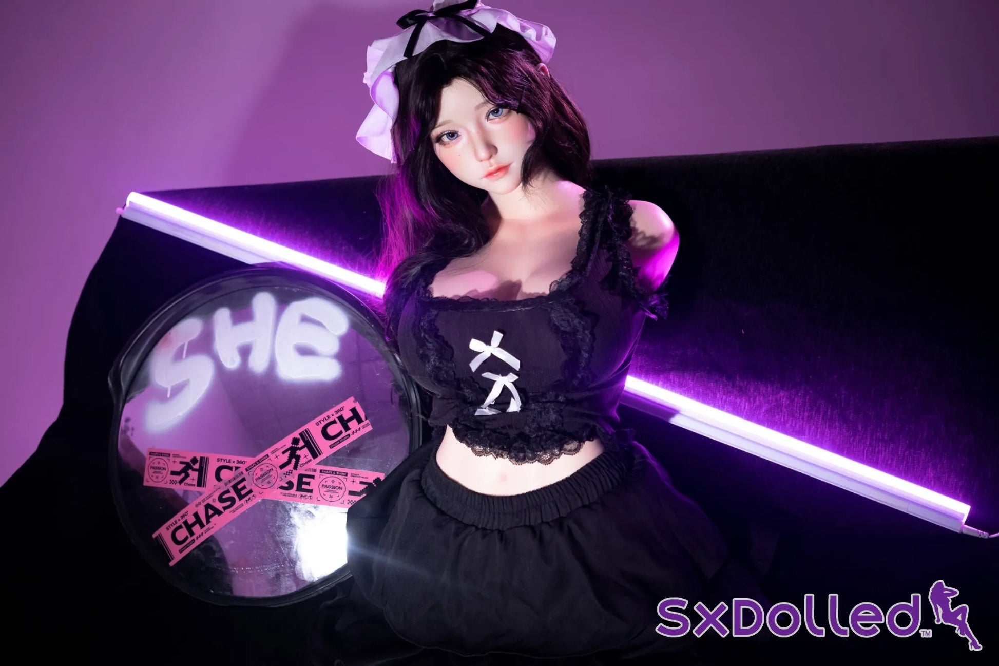 Cheryl D Torso (I-Cup) (75cm) | Asian Sex Doll Torso | SHEDOLL I-Cup / 75cm / Black Sex Torso