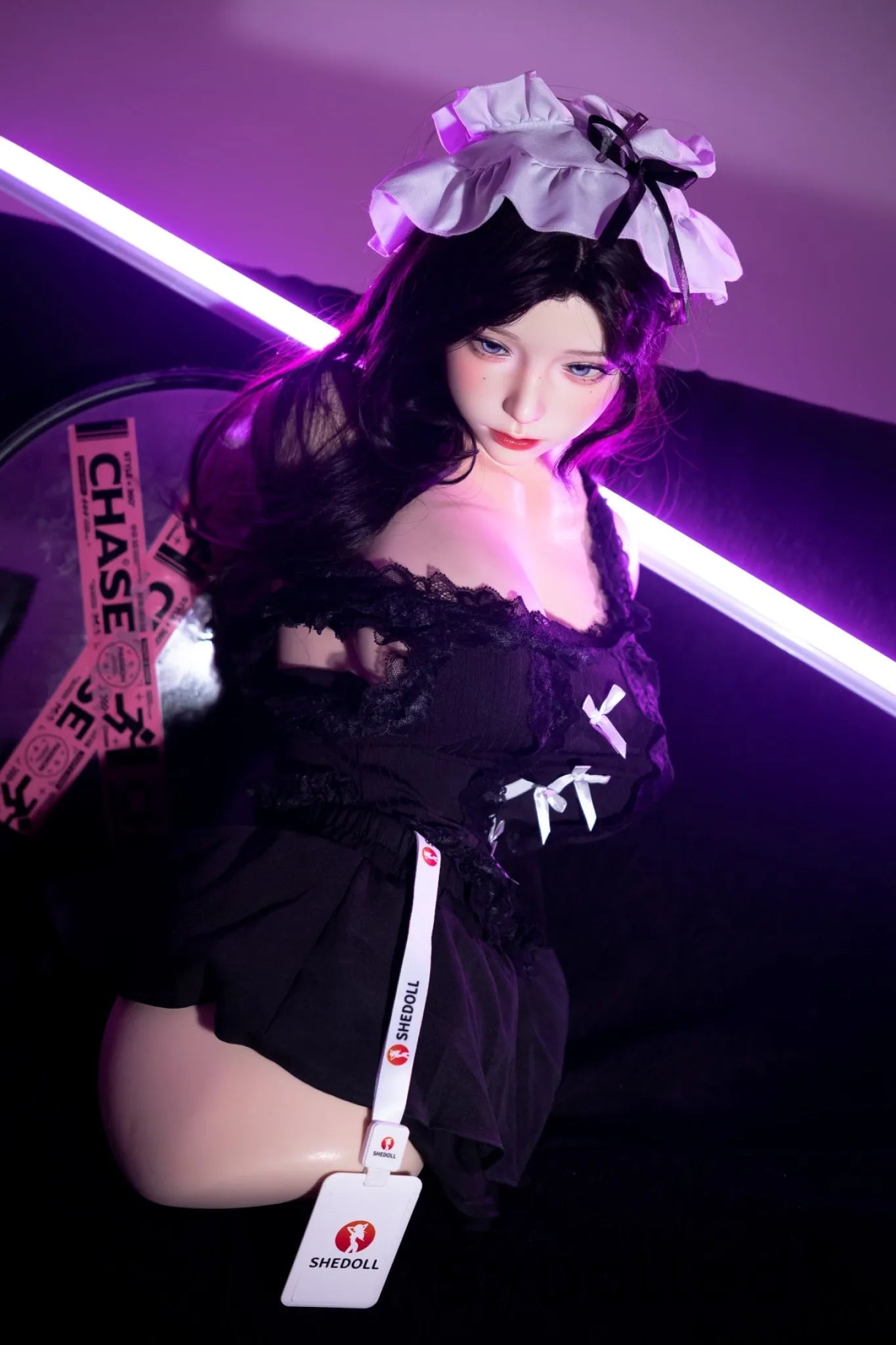 Cheryl D Torso (I-Cup) (75cm) | Asian Sex Doll Torso | SHEDOLL I-Cup / 75cm / Black Sex Torso