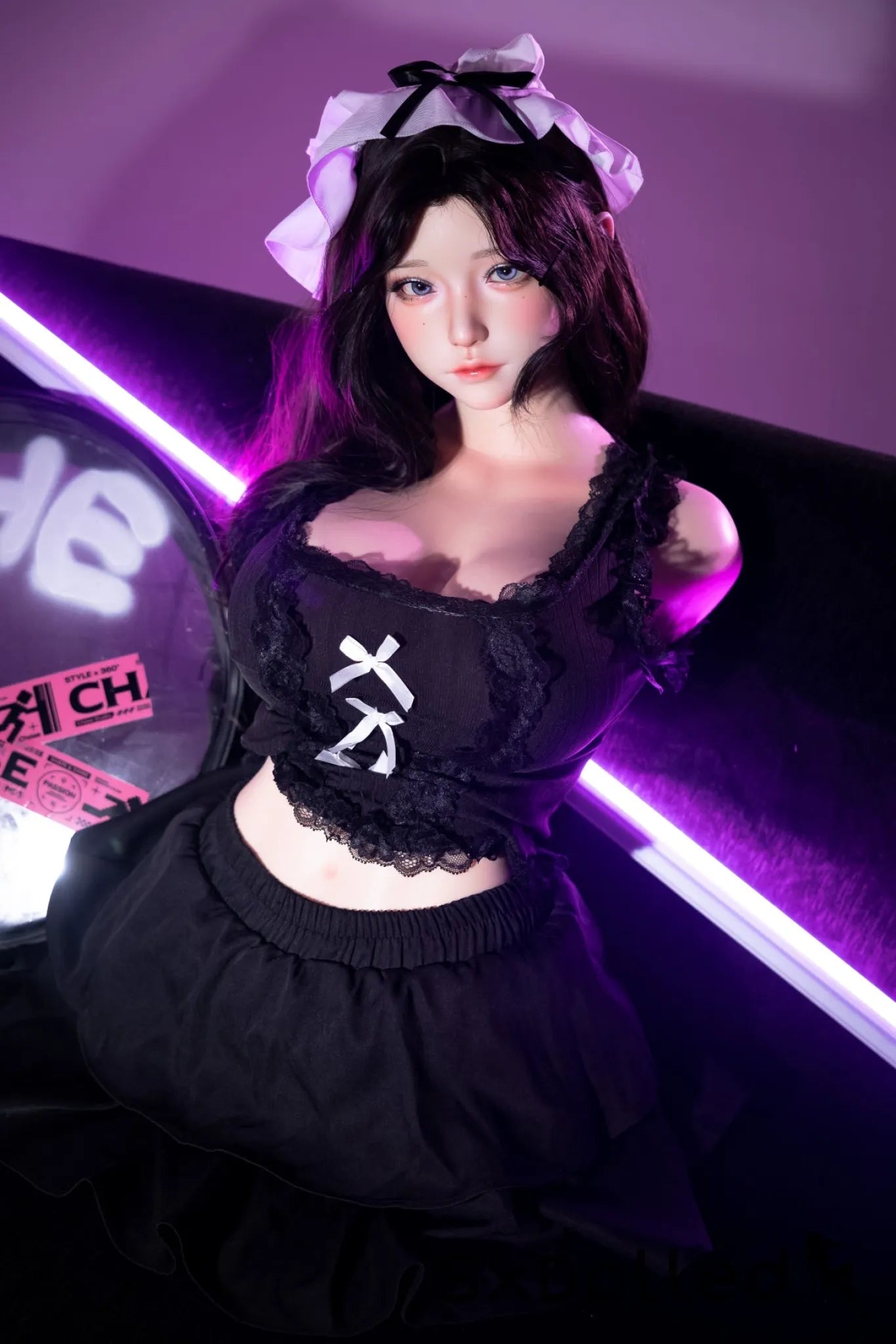 Cheryl D Torso (I-Cup) (75cm) | Asian Sex Doll Torso | SHEDOLL I-Cup / 75cm / Black Sex Torso