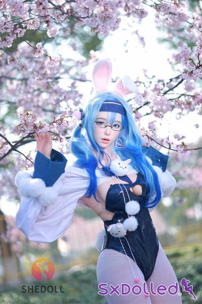 Cheryl F (D-Cup) (167cm) | Asian Blue Bunny Girl Sex Doll | SHEDOLL - D-Cup / 167cm / Blue - Sex Doll