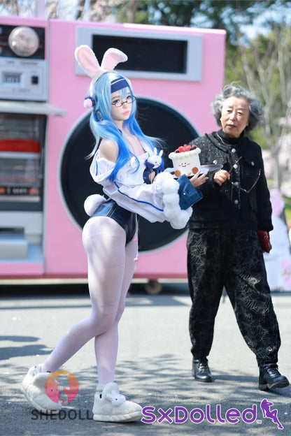 Cheryl F (D-Cup) (167cm) | Asian Blue Bunny Girl Sex Doll | SHEDOLL - D-Cup / 167cm / Blue - Sex Doll
