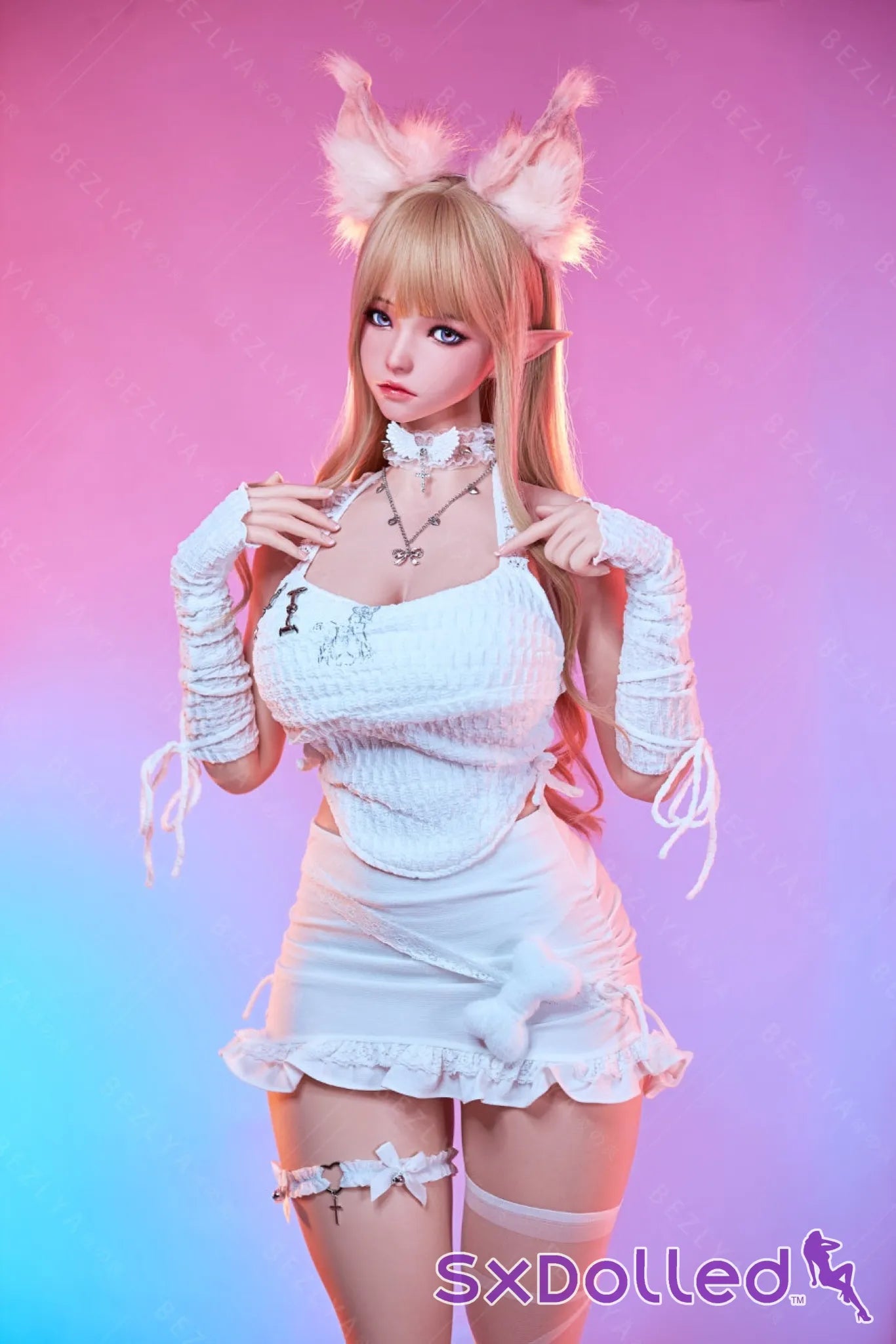 Chinatsu (K-Cup) (155cm) | Blonde Blue Eyed Silicone Sex Doll | AITIA K-Cup / 155cm / Blonde Sex Doll