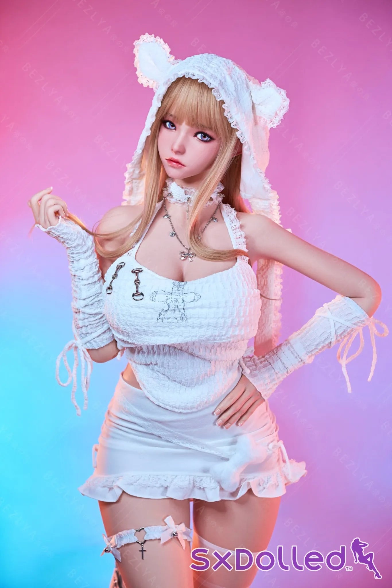 Chinatsu (K-Cup) (155cm) | Blonde Blue Eyed Silicone Sex Doll | AITIA K-Cup / 155cm / Blonde Sex Doll