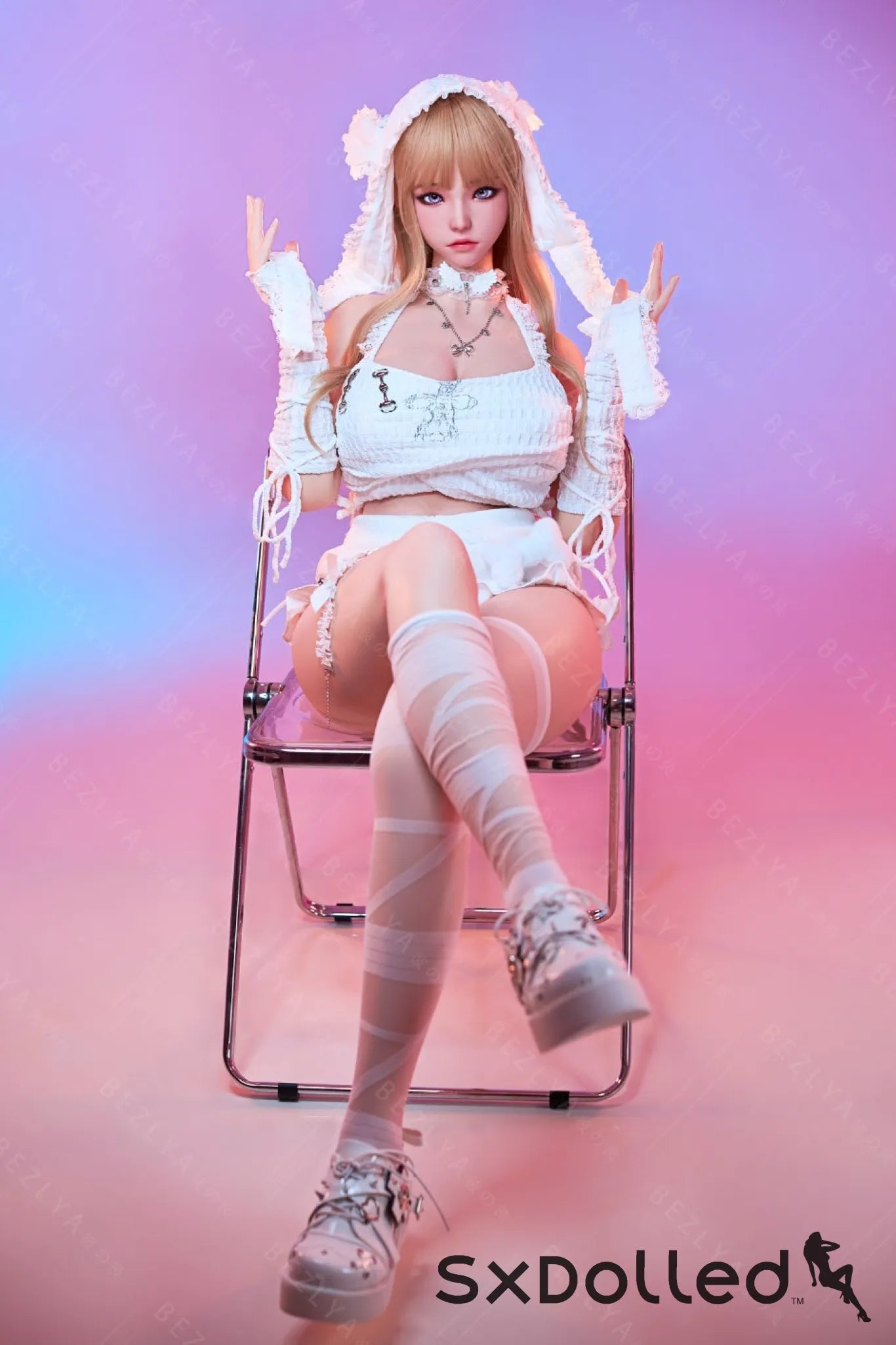 Chinatsu (K-Cup) (155cm) | Blonde Blue Eyed Silicone Sex Doll | AITIA K-Cup / 155cm / Blonde Sex Doll