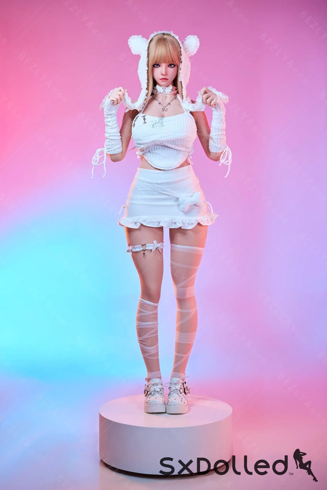 Chinatsu (K-Cup) (155cm) | Blonde Blue Eyed Silicone Sex Doll | AITIA K-Cup / 155cm / Blonde Sex Doll