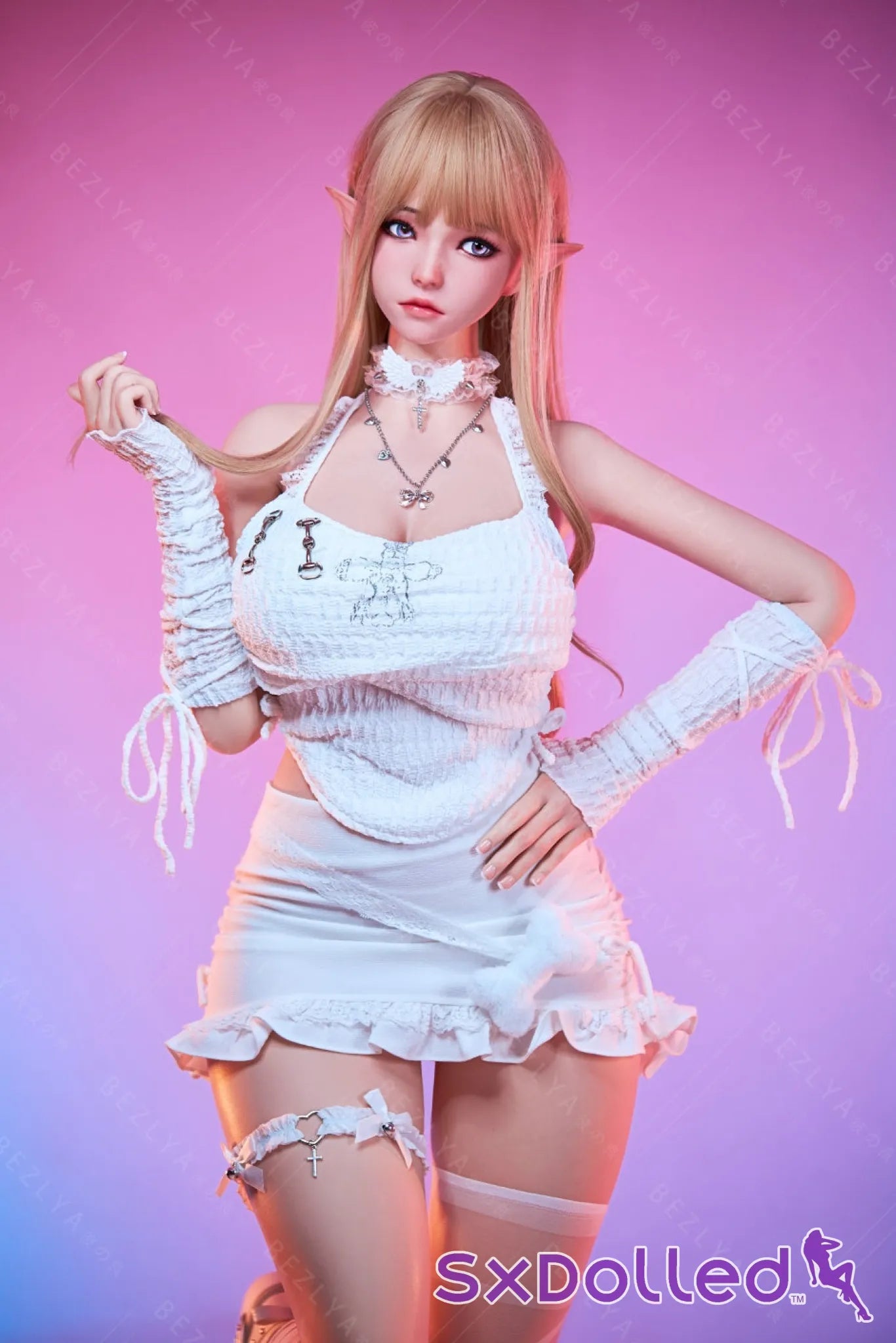 Chinatsu (K-Cup) (155cm) | Blonde Blue Eyed Silicone Sex Doll | AITIA K-Cup / 155cm / Blonde Sex Doll