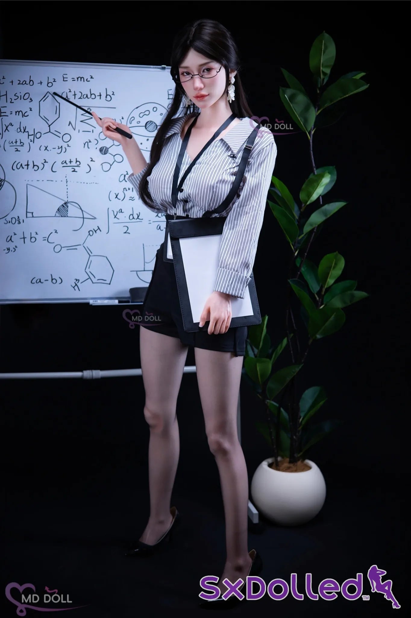 Cindy B (E-Cup) (163cm) | Asian Professor Sex Doll | MD Doll E-Cup / 163cm / Brunette Sex Doll